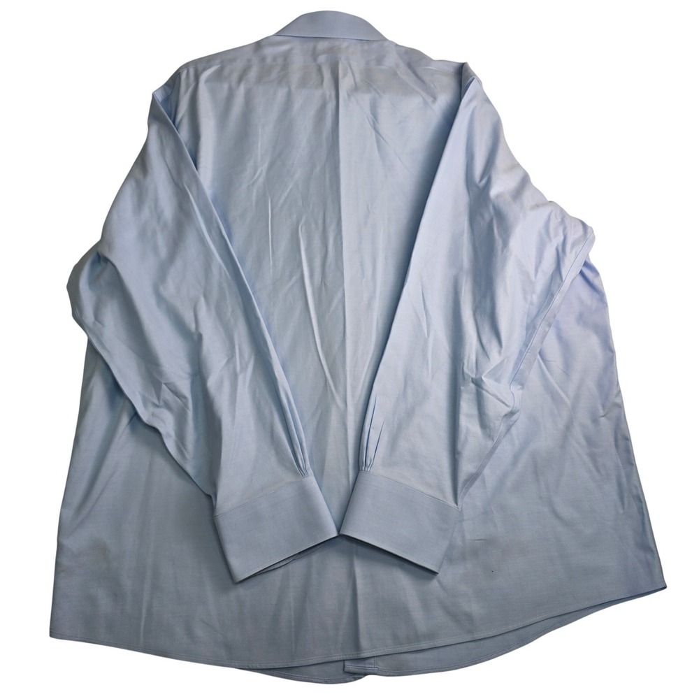 Brooks Brothers Dress Shirt Mens 17-34 Light Blue Regular Non-Iron Stretch Twill - Picture 4 of 13
